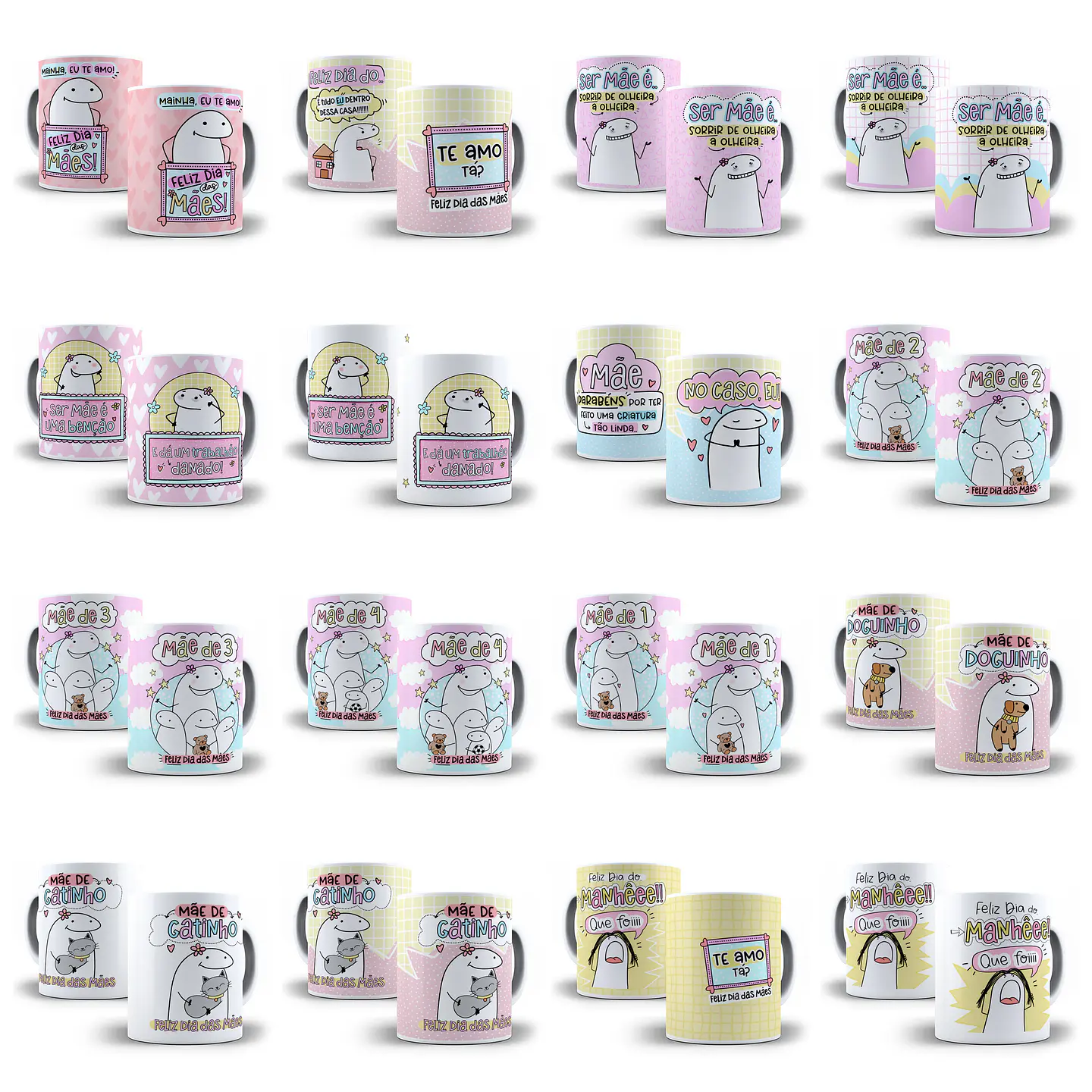 84 Artes Caneca Flork Dia das Mães Arquivos Png e Jpg 3