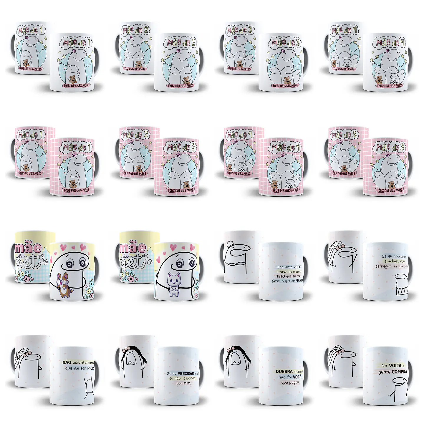 84 Artes Caneca Flork Dia das Mães Arquivos Png e Jpg 4
