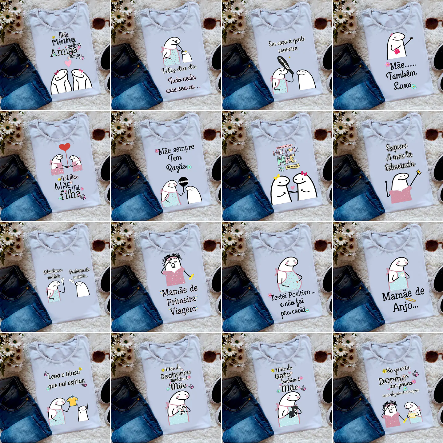 Artes Caneca Camisa Flork Dia das Mães Editável em Corel Draw + Png  4