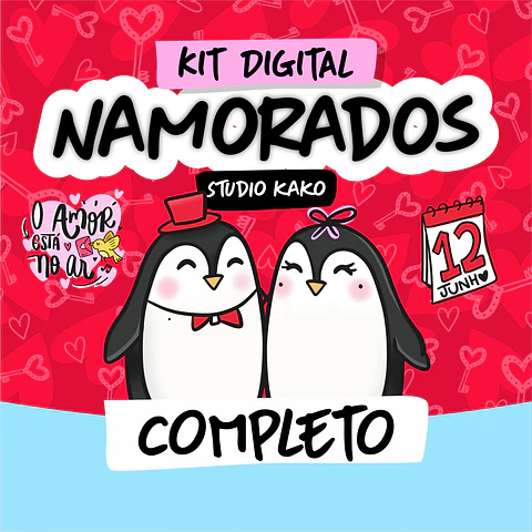 Kit Digital Dia dos Namorados Arquivos sem fundo Png