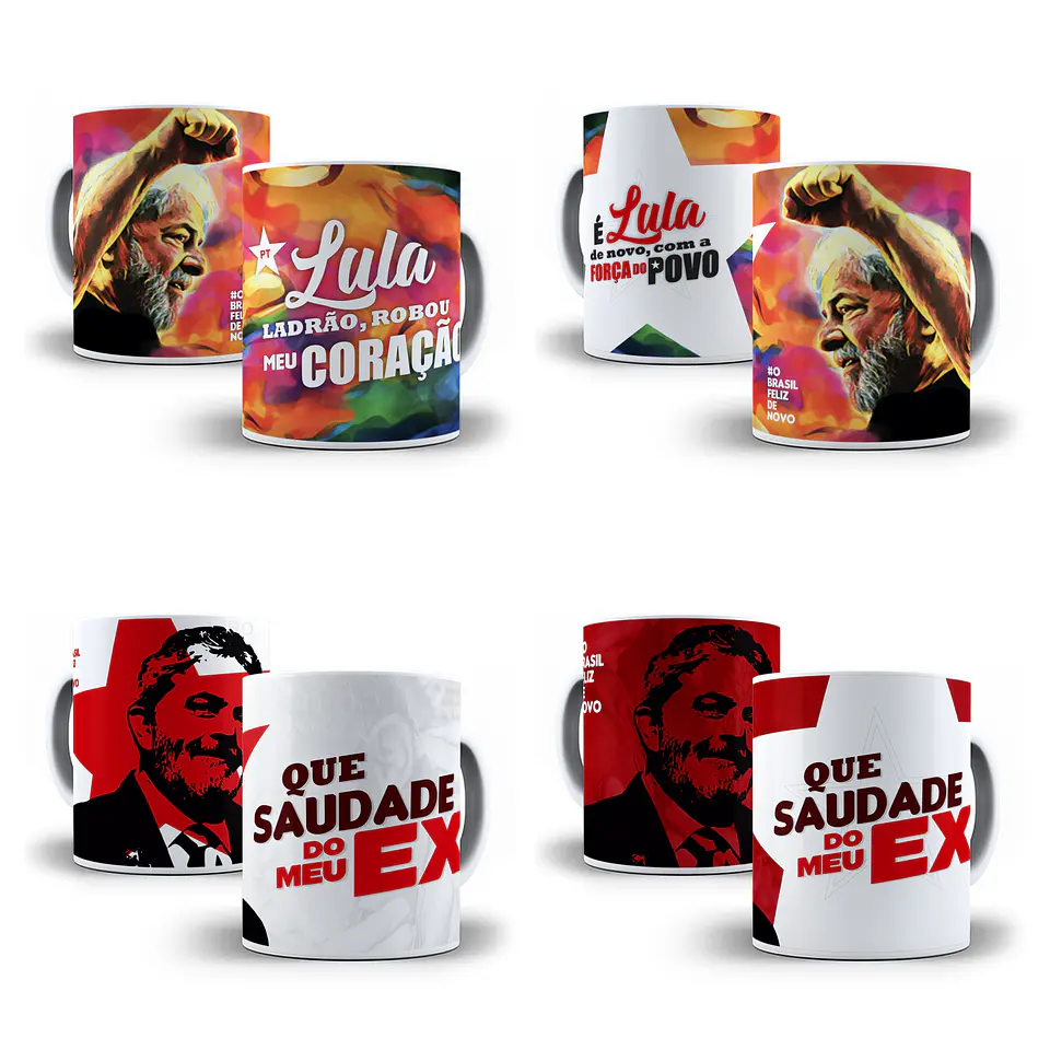 21 Artes Caneca Lula Arquivos Sublimação Png 4