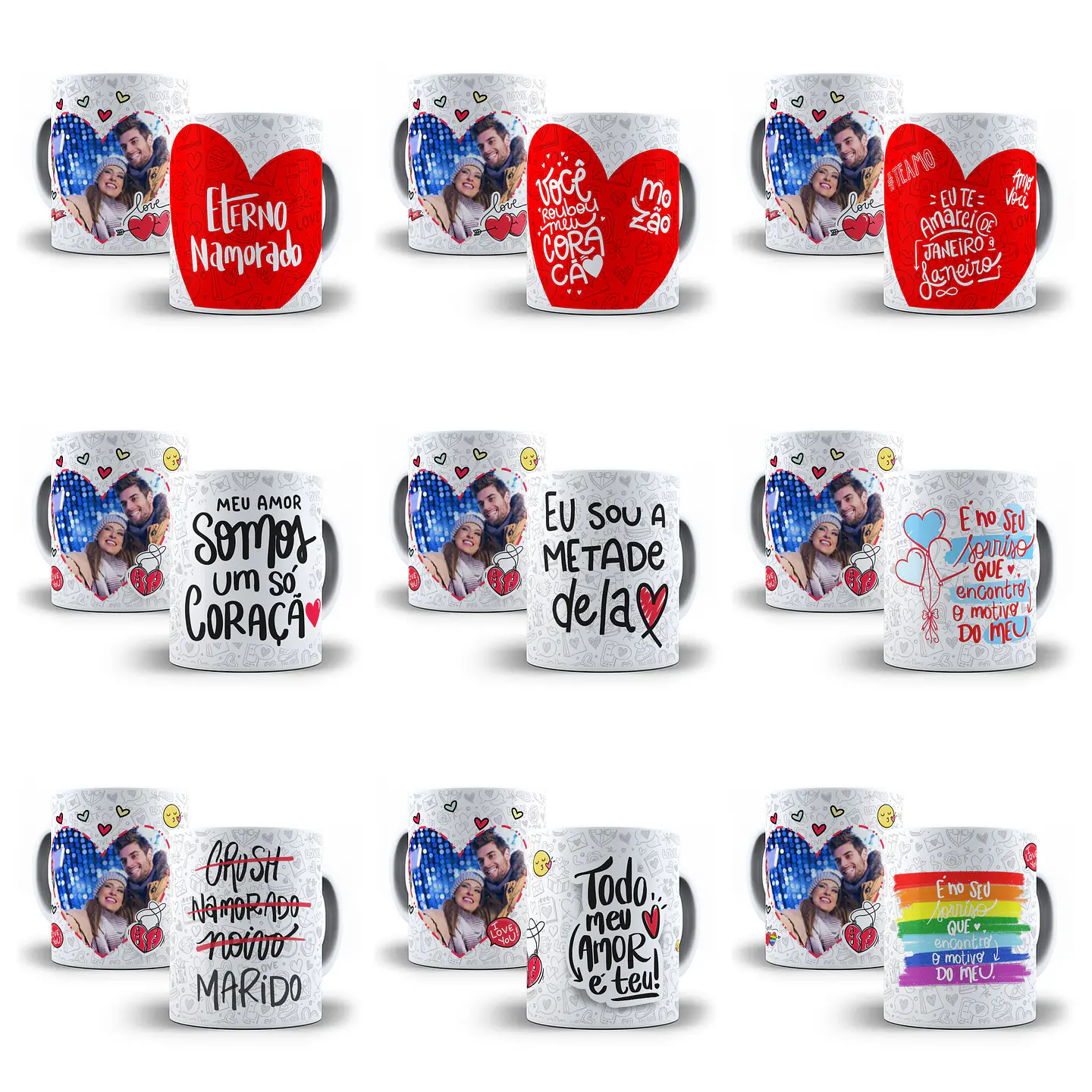 27 Artes Caneca Dia dos Namorados 1 Foto Arquivos Sublimação Jpg Png 2