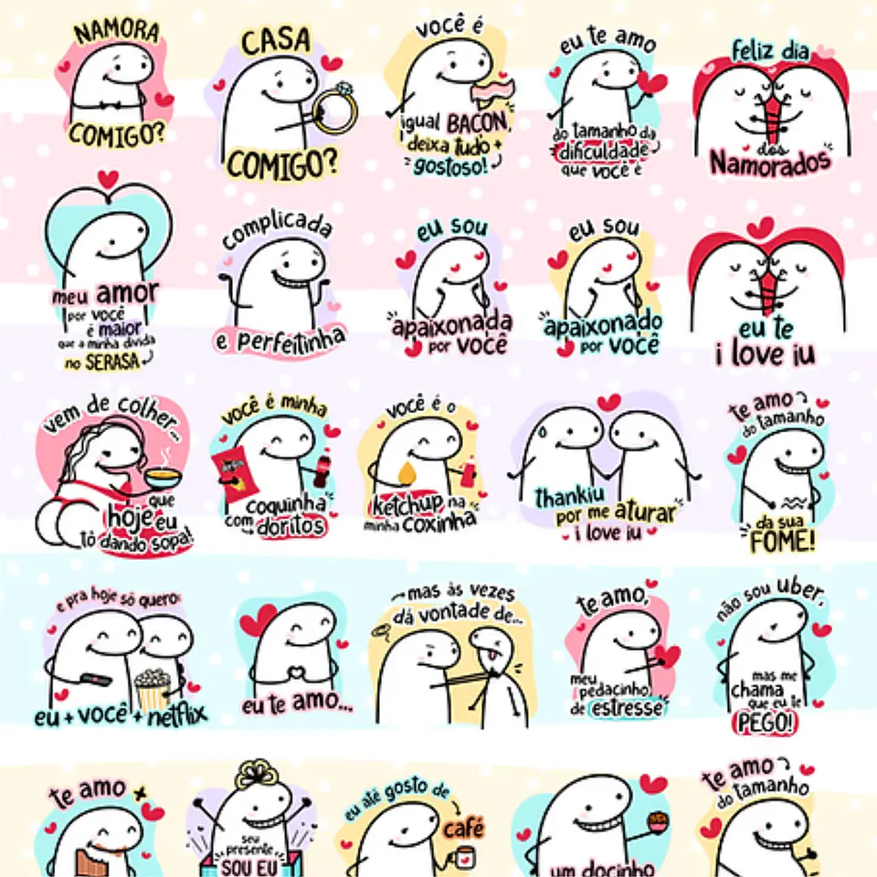 Kit Digital Flork Namorado Apaixonado Arquivos Png 3