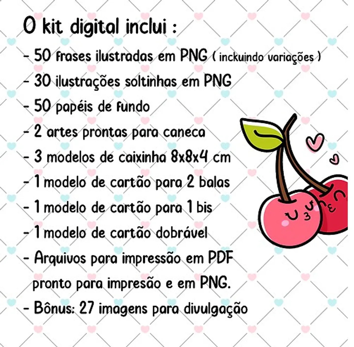 kit Digital Dia dos Namorados Completo Sem Fundo Png 4