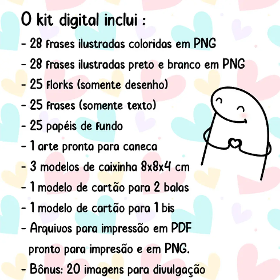 Kit Digital Flork Namorado Apaixonado Arquivos Png 2