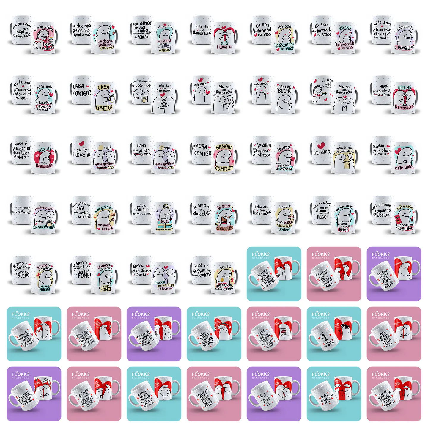 Arte Flork Dia dos Namorados Arquivo Completo 2