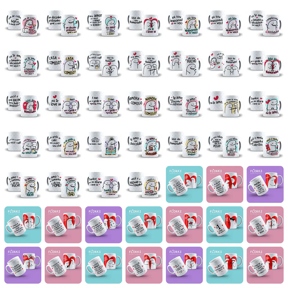 Arte Flork Dia dos Namorados Arquivo Completo 2