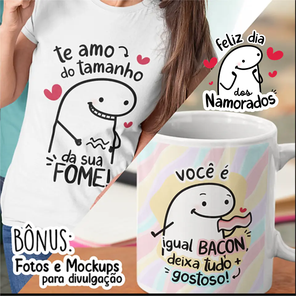 Kit Digital Flork Namorado Apaixonado Arquivos Png 4