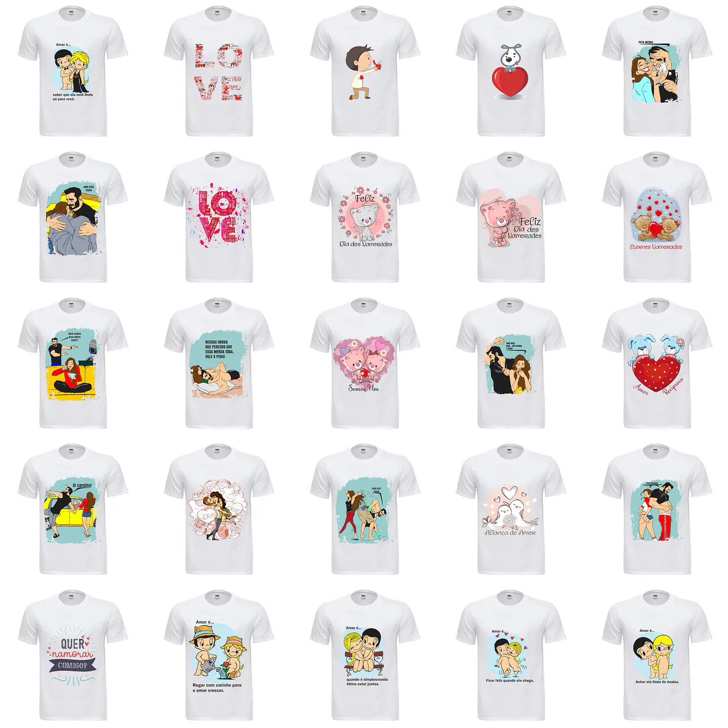 Artes Caneca Dia dos Namorados Camisa Almofadas Completo Arquivos Jpg Png + Mockups 6
