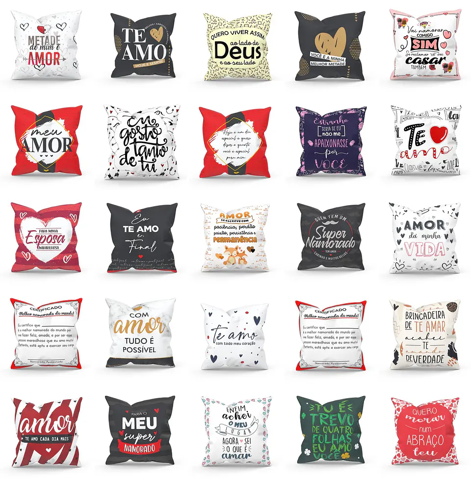 Artes Caneca Dia dos Namorados Camisa Almofadas Completo Arquivos Jpg Png + Mockups 7