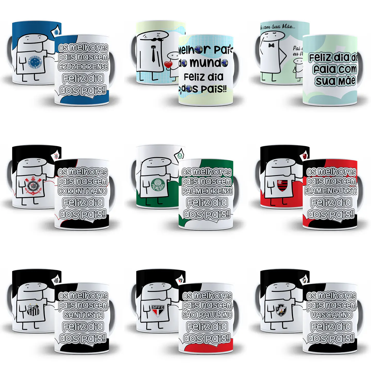 43 Artes para Caneca Flork Dia dos Pais Memes Arquivos Sublimação 2