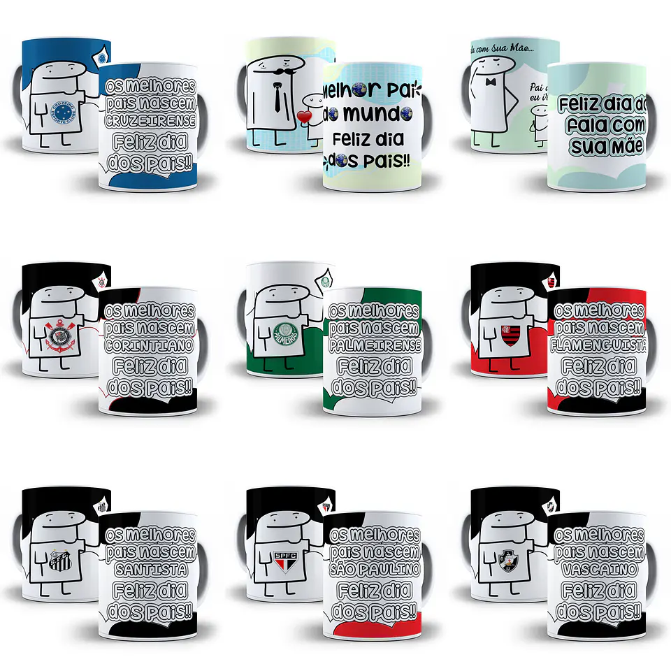 43 Artes para Caneca Flork Dia dos Pais Memes Arquivos Sublimação 2