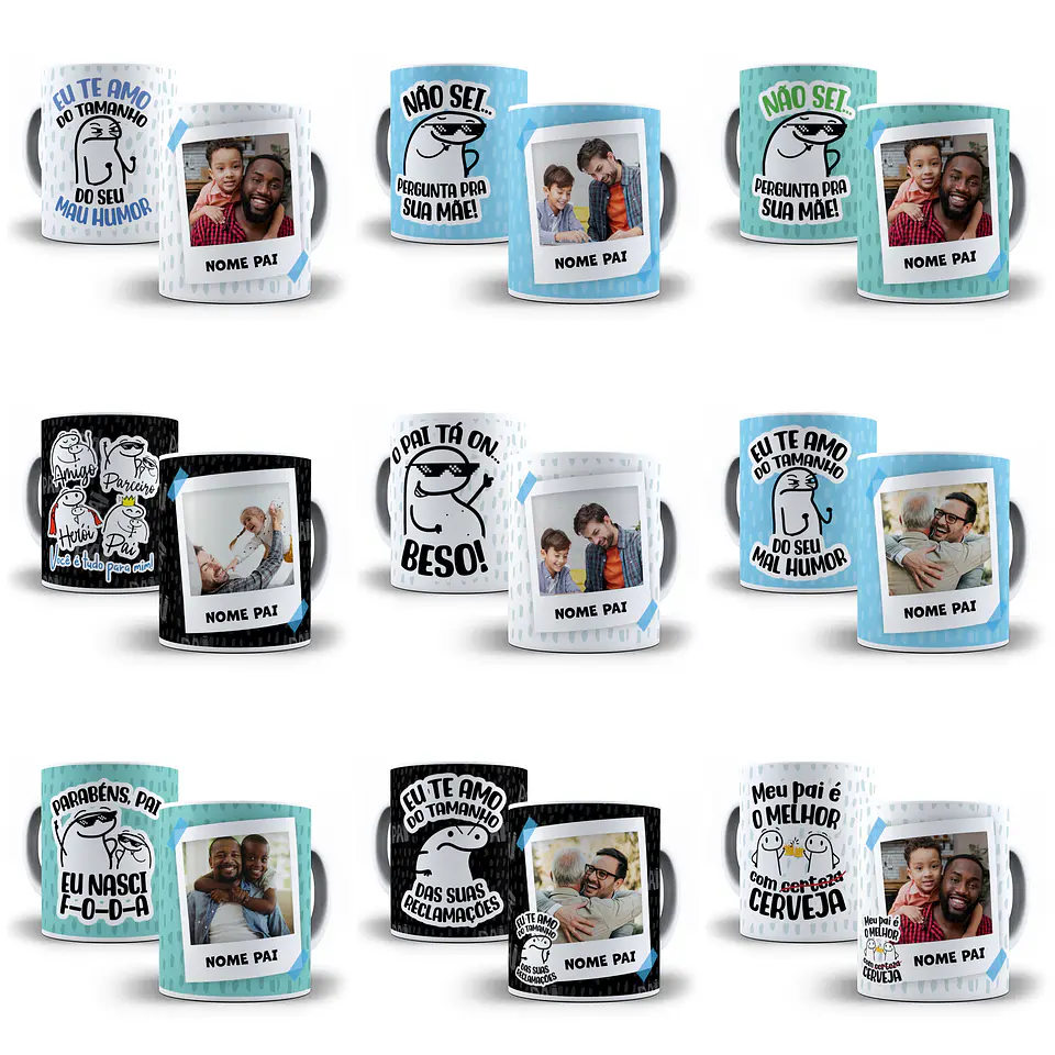 20 Artes Caneca Flork Dia dos Pais Arquivos Png 1