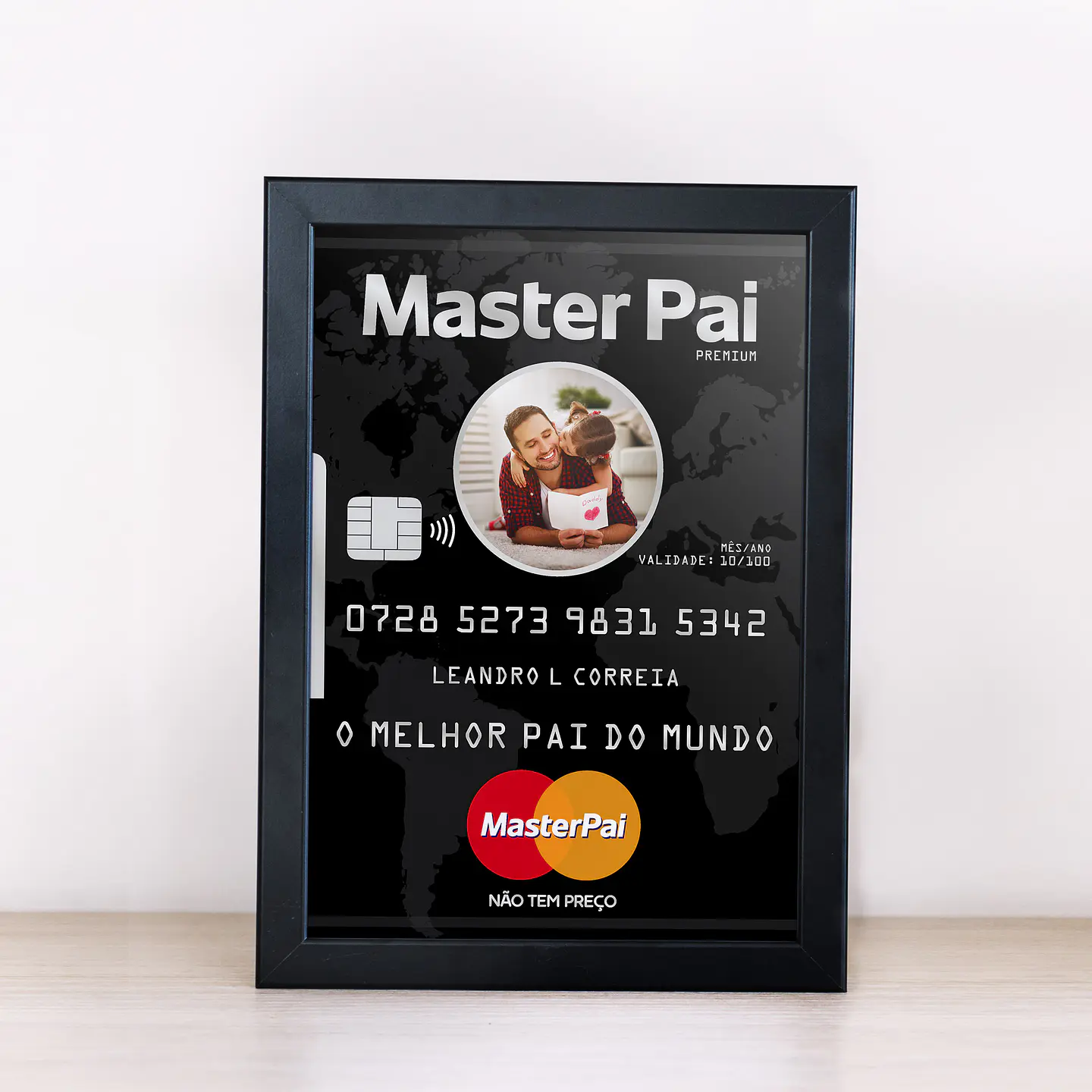 Arte Quadro Dia dos Pais 35 Arquivos Editáveis + Pdf Png 6