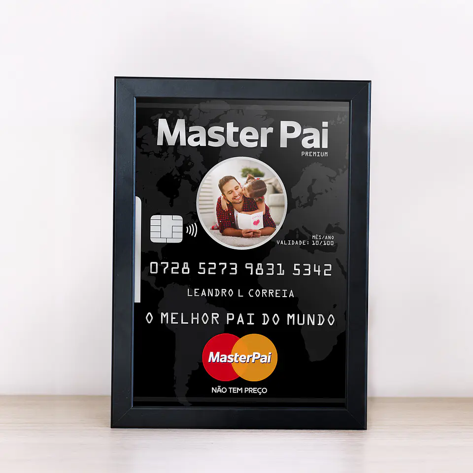 Arte Quadro Dia dos Pais 35 Arquivos Editáveis + Pdf Png 6