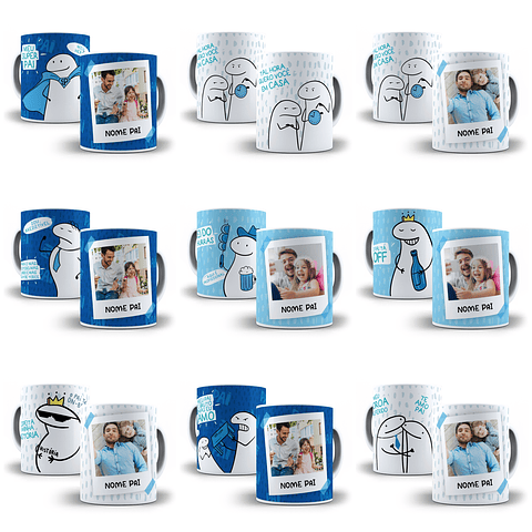 26 Artes Caneca Flork Dia dos Pais Arquivos Png