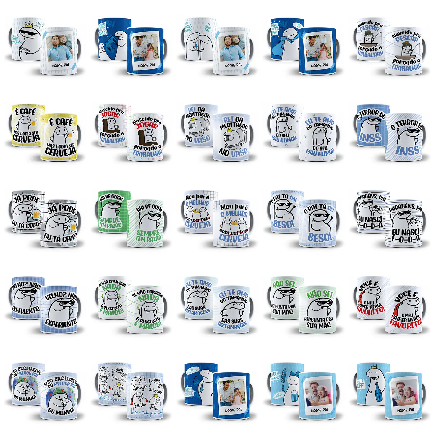 Artes Caneca Dia dos Pais Camisa Almofadas Completo Arquivos Jpg Png + Mockups  3