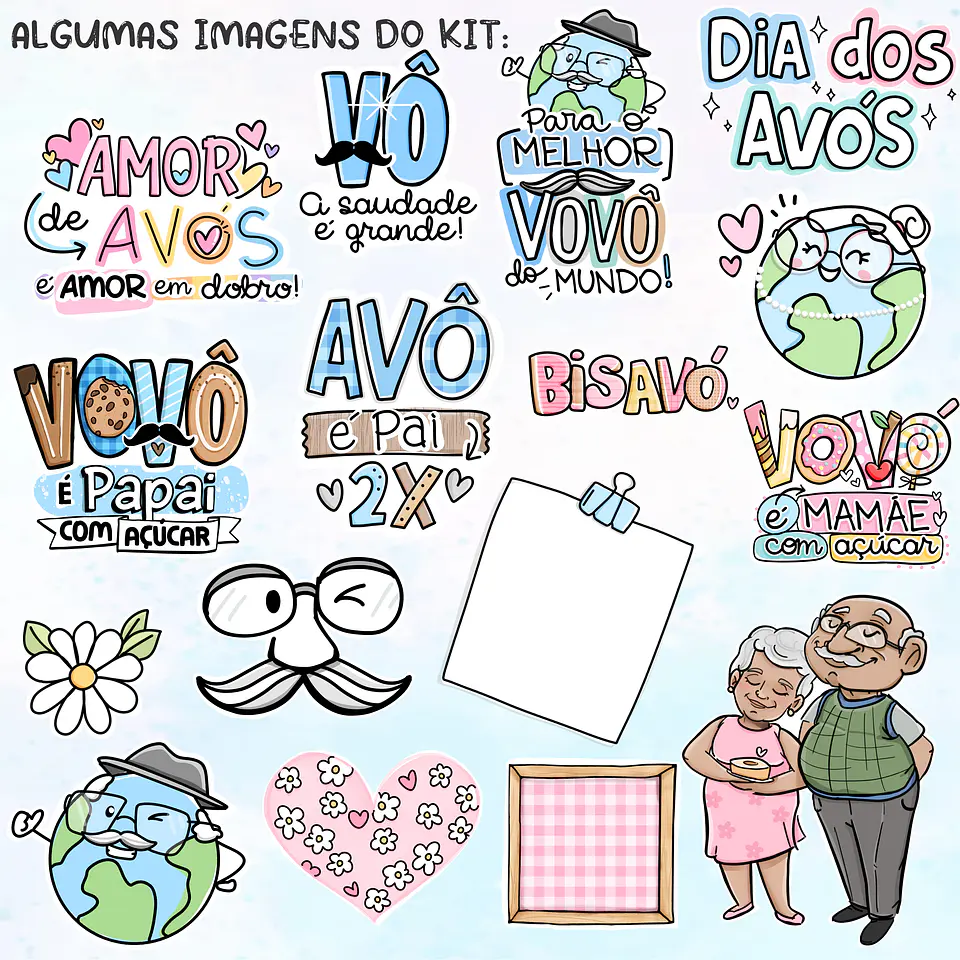 Kit Digital Dia dos Avós Arquivos Png   2