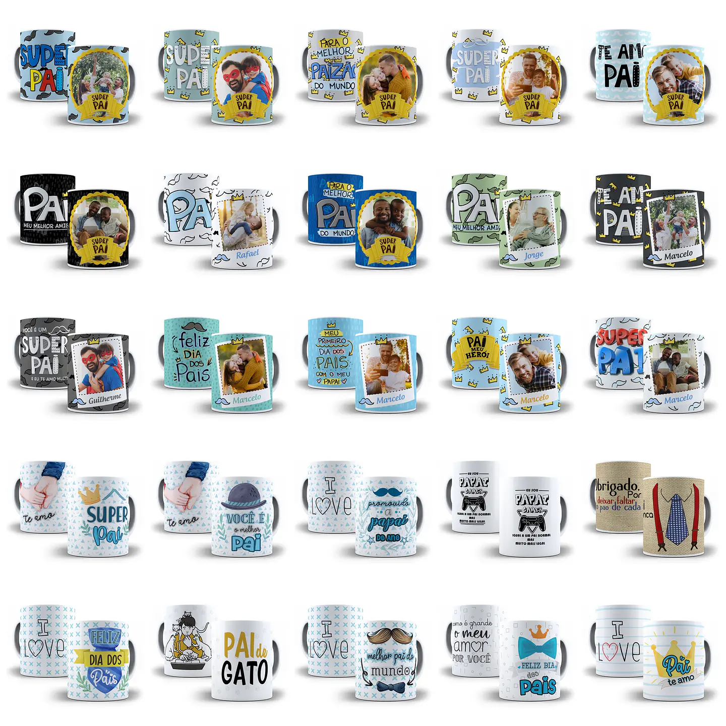 Artes Caneca Dia dos Pais Camisa Almofadas Completo Arquivos Jpg Png + Mockups  4