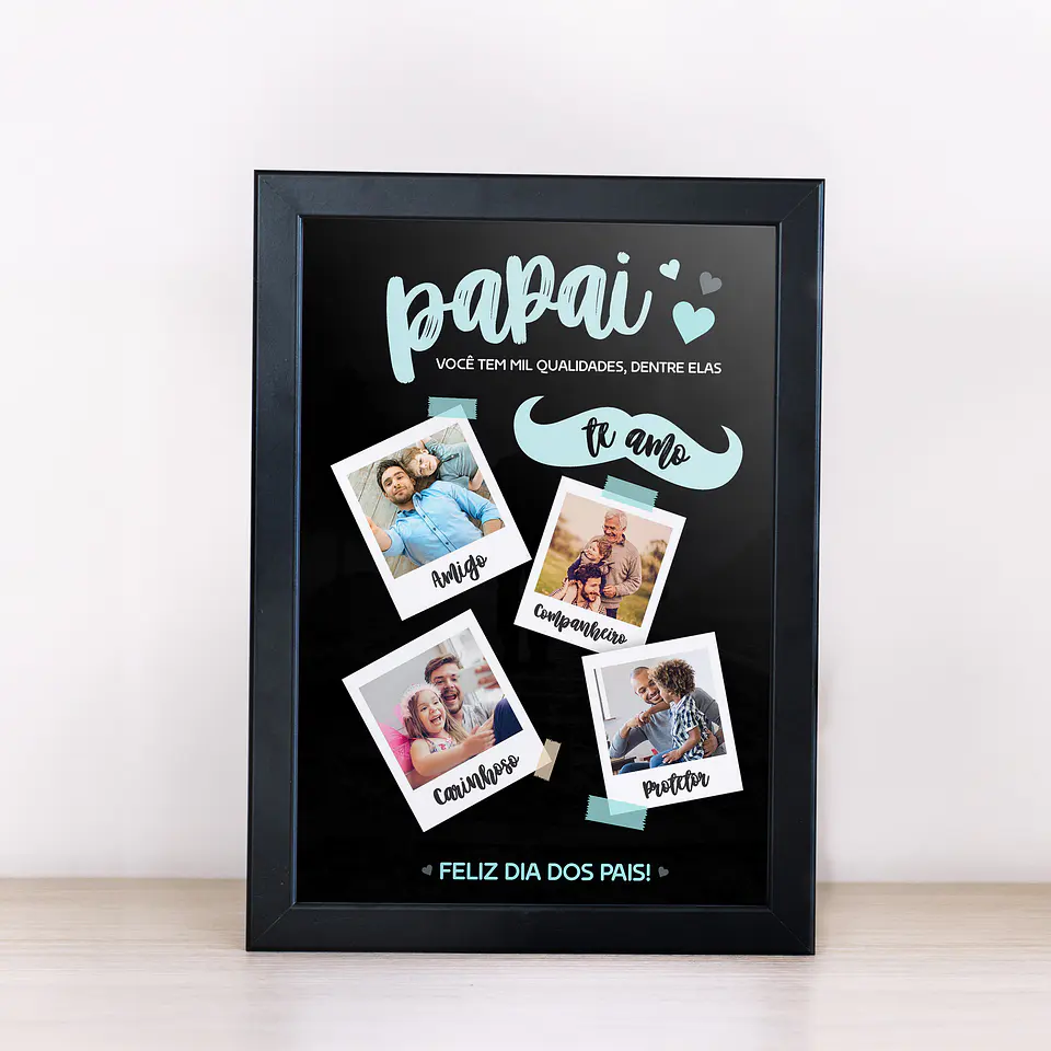 Arte Quadro Dia dos Pais 35 Arquivos Editáveis + Pdf Png 10