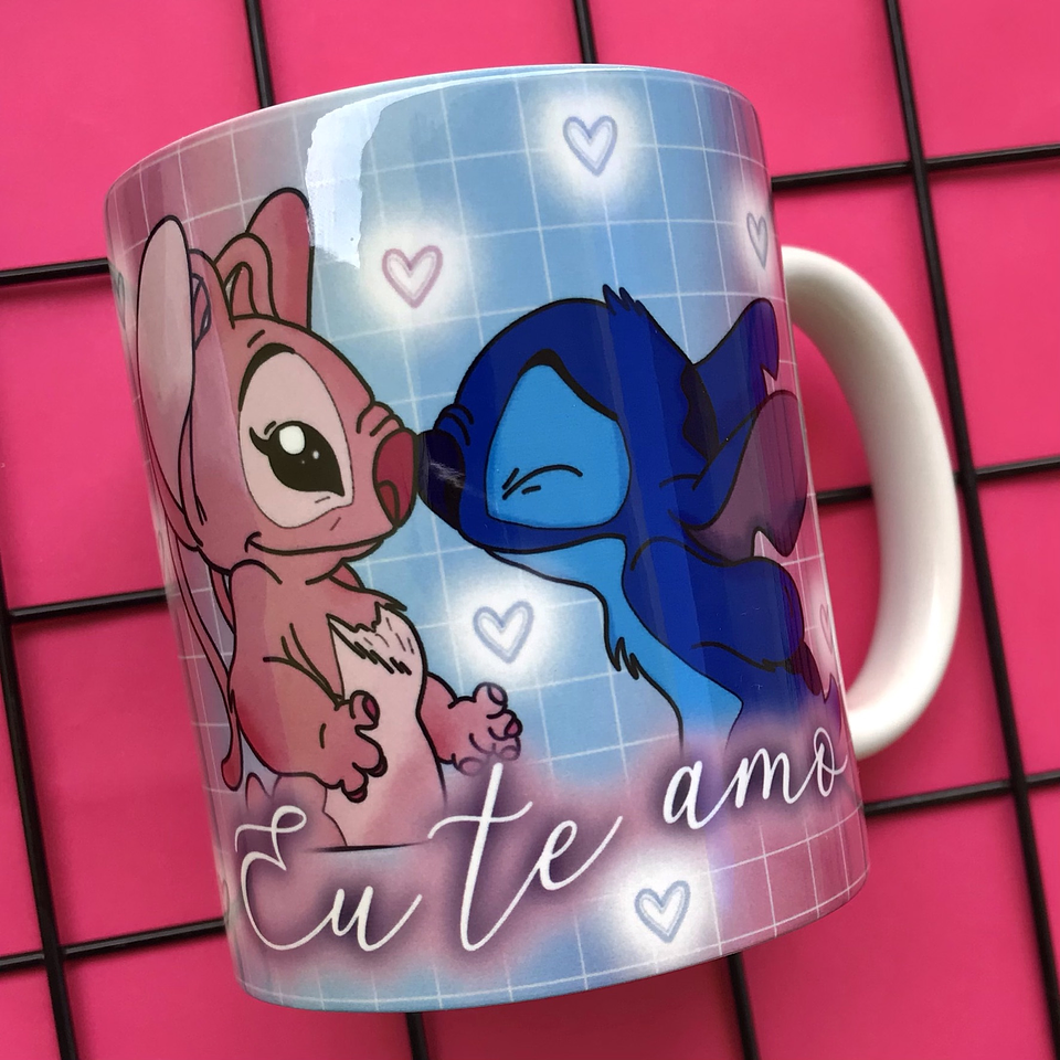 12 Artes Caneca Stitch e Angel Arquivo Editável Pdf + Jpg 6