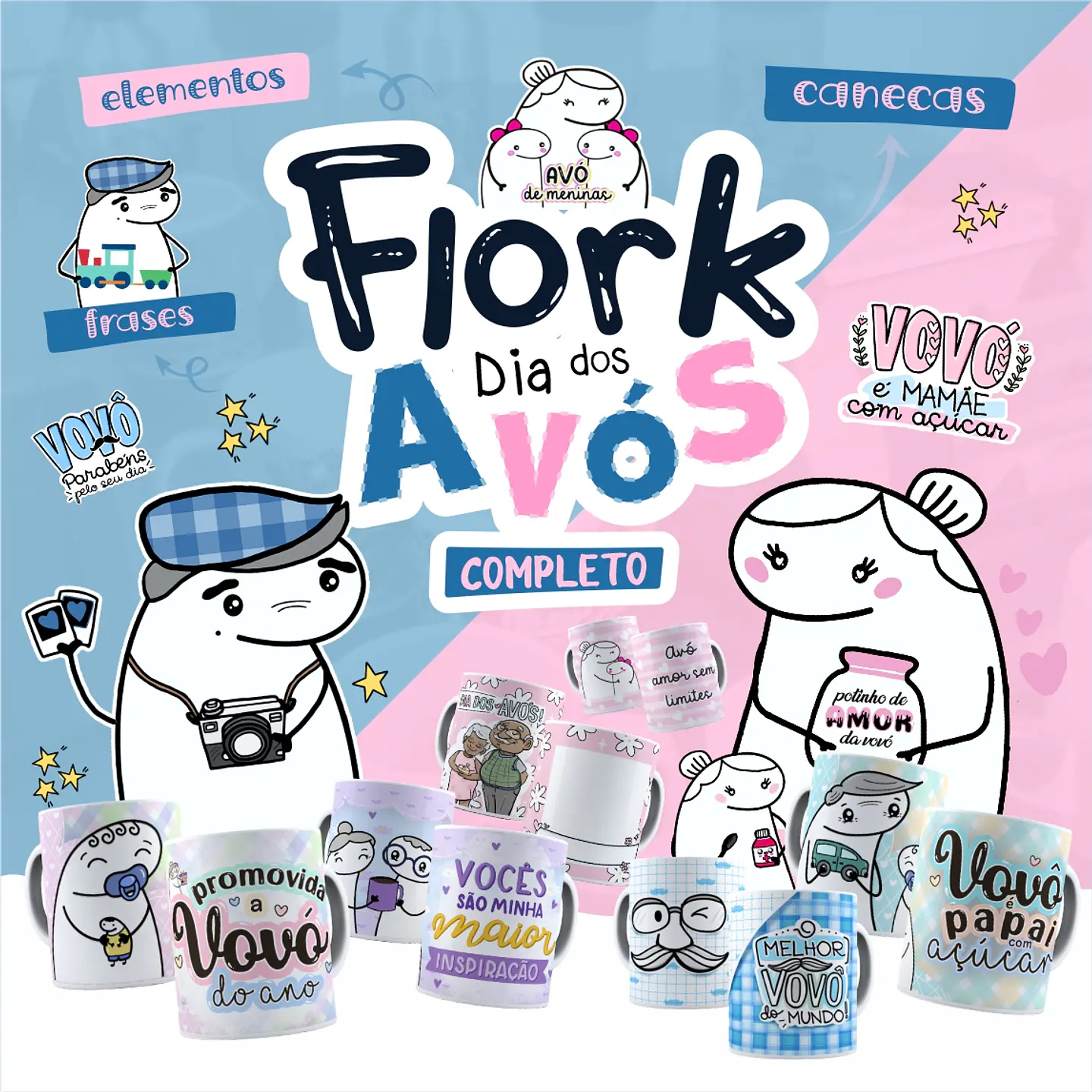 Kit Artes Flork Dia dos Avós e Outros 2022 Completo 1