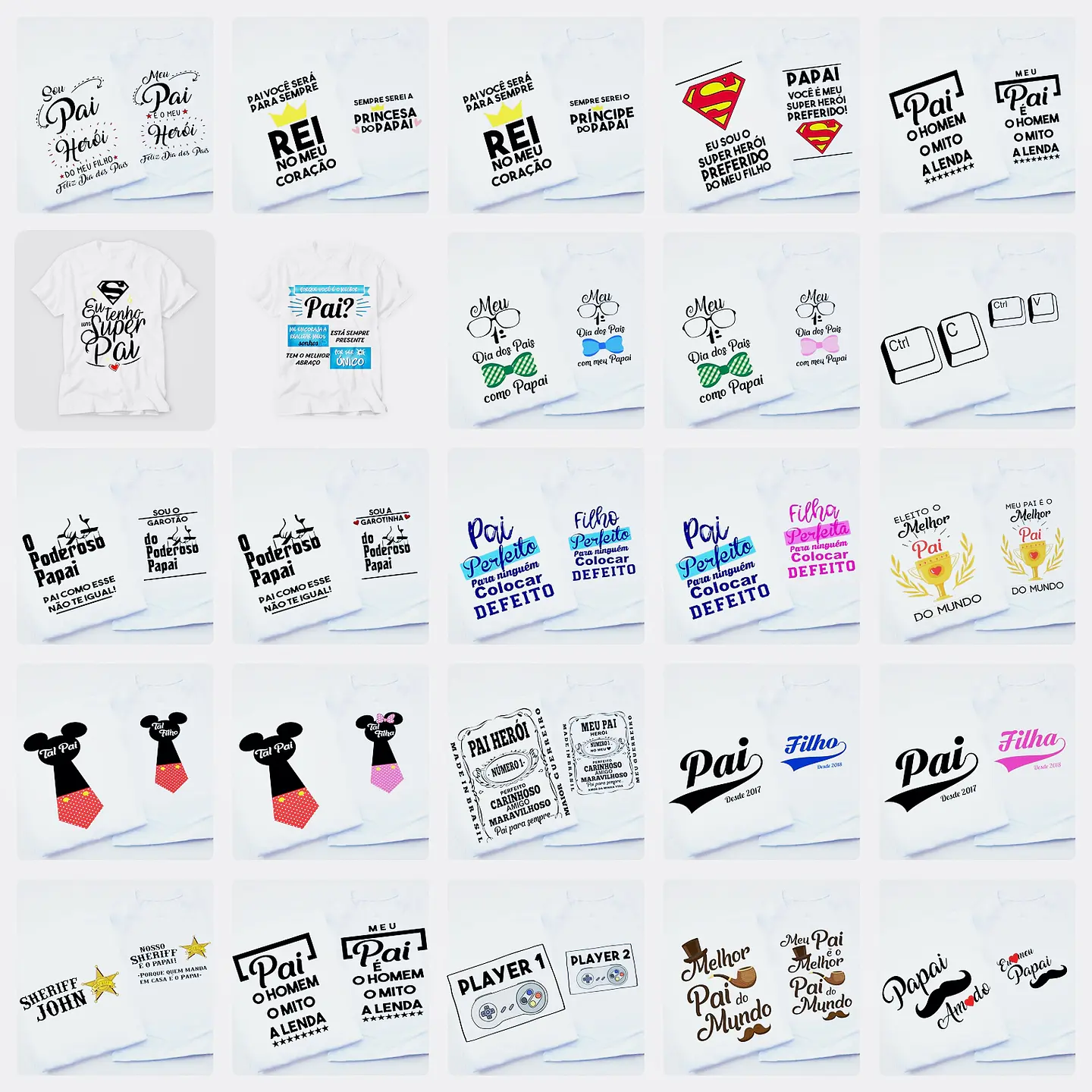 Artes Caneca Dia dos Pais Camisa Almofadas Completo Arquivos Jpg Png + Mockups  15