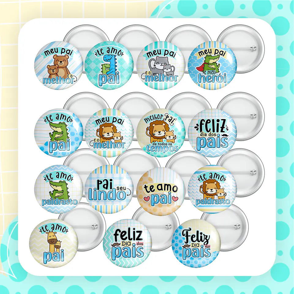 Kit Digital Dia dos Pais 3 em 1 Sublimação Arquivos Completo 11