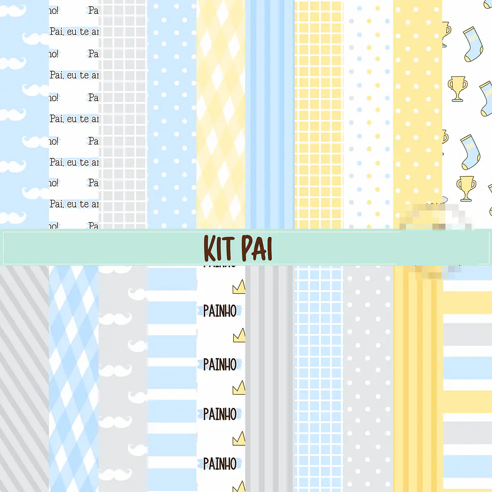 Kit Digital Dia dos Pais 3 em 1 Sublimação Arquivos Completo 12