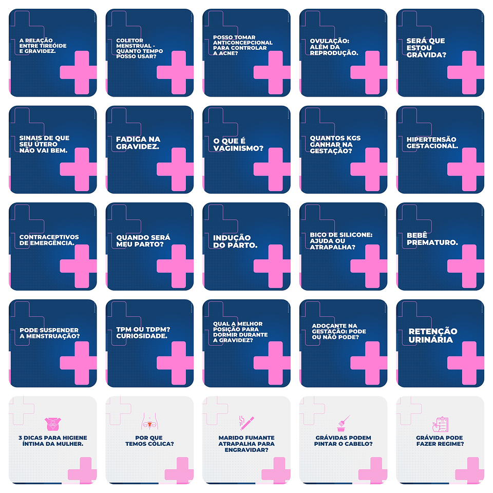Pack Canva Obstetrícia Ginecologista Templates Editáveis 200 Artes + Legendas 6