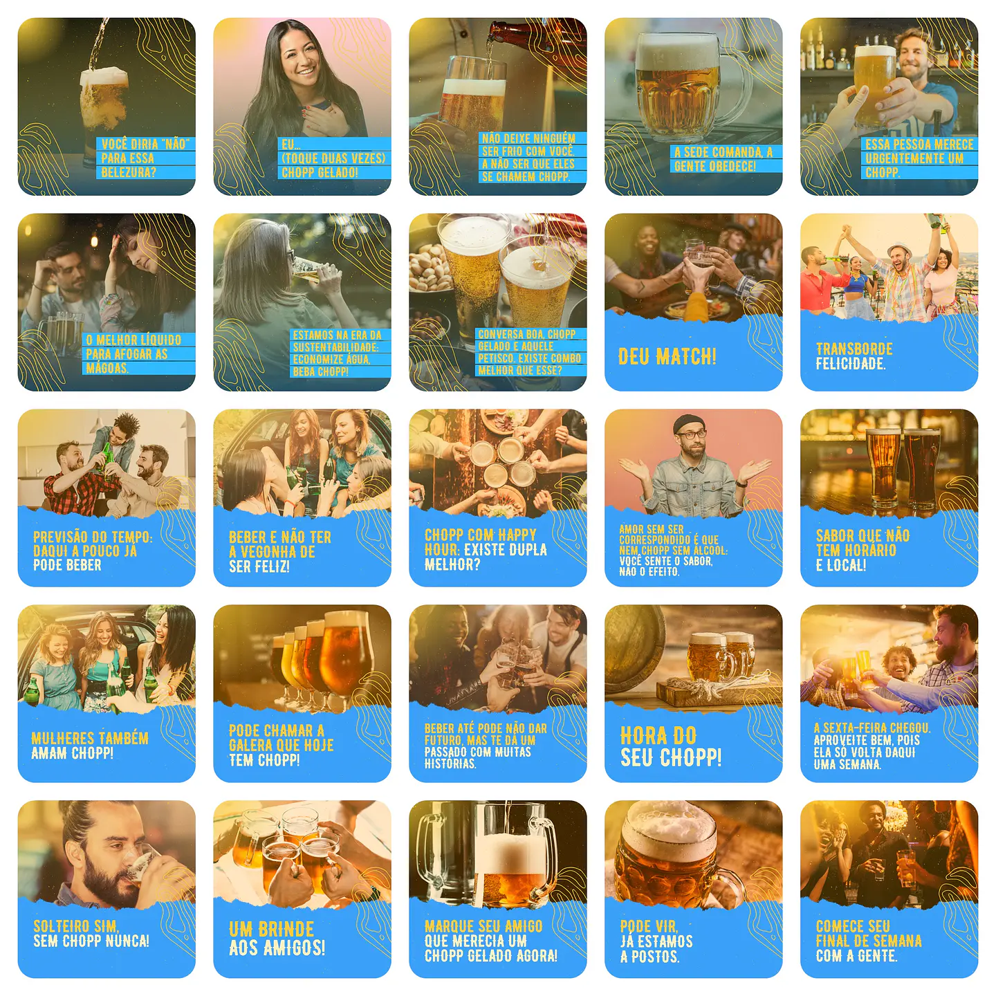 Pack Canva Bares Bar Cervejaria Templates Editáveis 200 Artes + Legendas 6