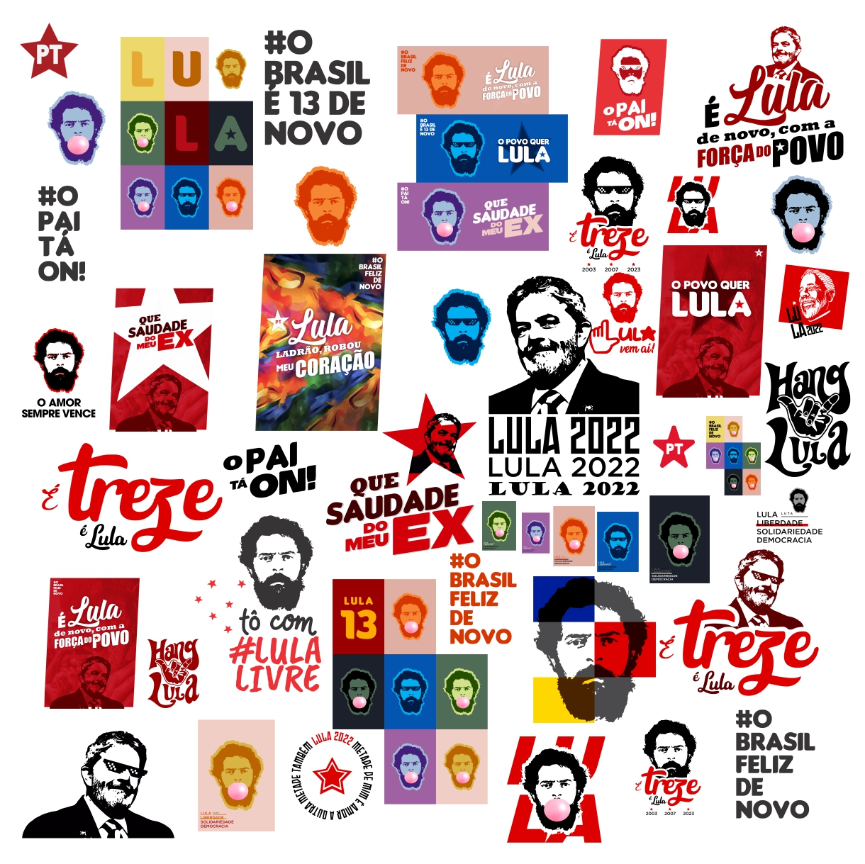 Kit Digital Lula Sem Fundo Eleições Política 47 Arquivos Png 1