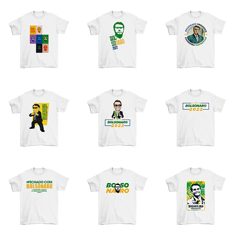 32 Artes Camisa Bolsonaro Eleições Política Sublimação Arquivos Png