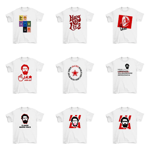 33 Artes Camisa Lula Eleições Política Sublimação Arquivos Png