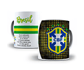 9 Artes Caneca Brasil Copa 2022 Editável em Corel Draw + Png