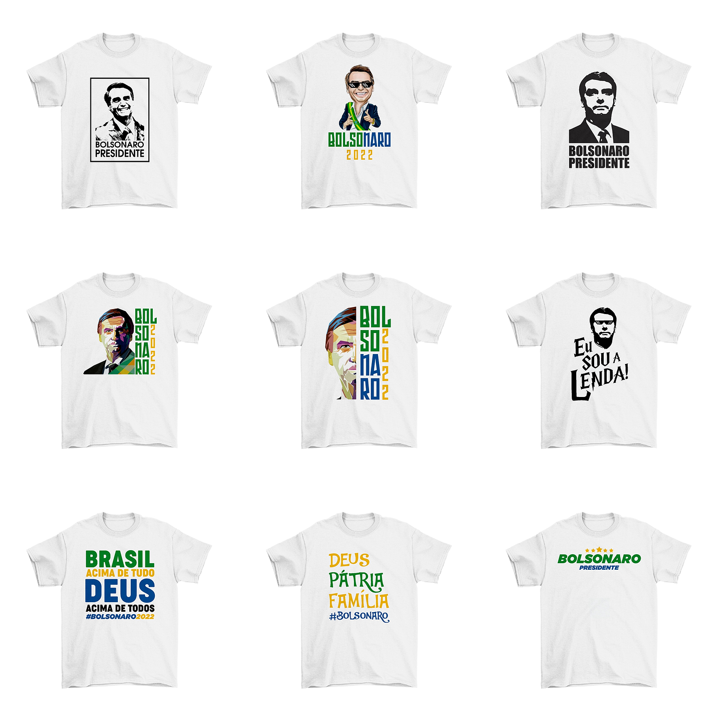 32 Artes Camisa Bolsonaro Eleições Política Sublimação Arquivos Png 2
