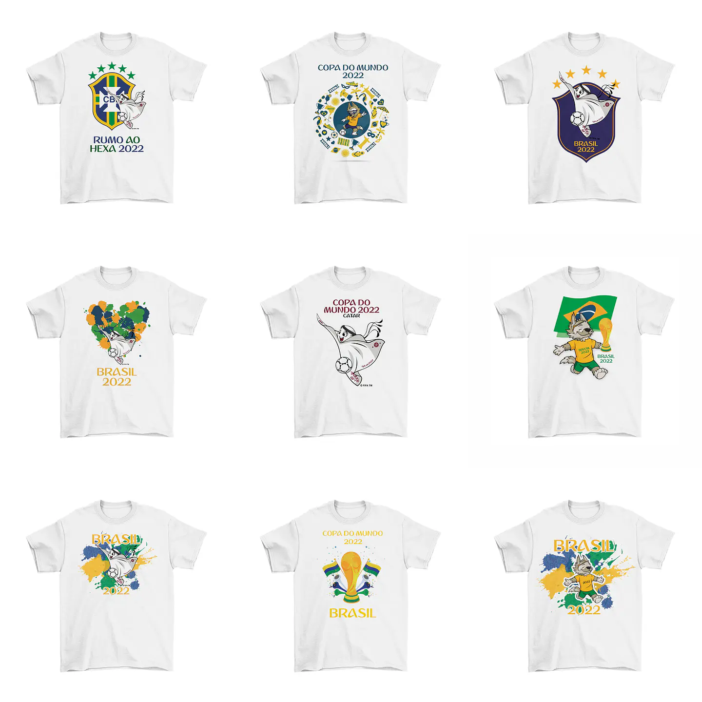 21 Artes Camisa Brasil Sublimação Arquivos Editáveis + Png 1