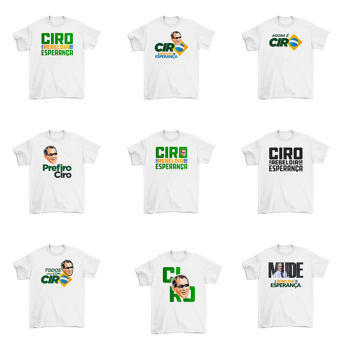 17 Artes Camisa Ciro Gomes Eleições Política Sublimação Arquivos Png 1