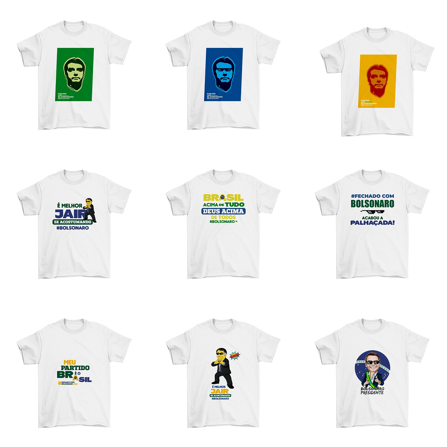32 Artes Camisa Bolsonaro Eleições Política Sublimação Arquivos Png 3