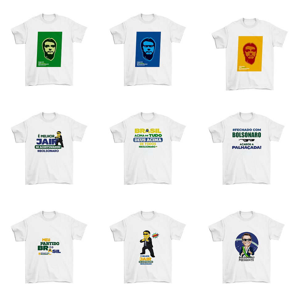 32 Artes Camisa Bolsonaro Eleições Política Sublimação Arquivos Png 3