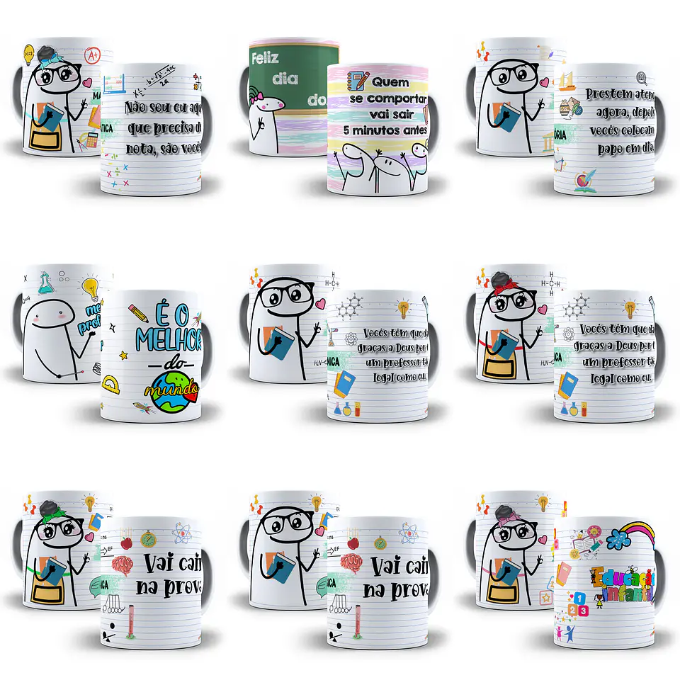 31 Artes Caneca Flork Dia dos Professores Arquivos em Jpg  2