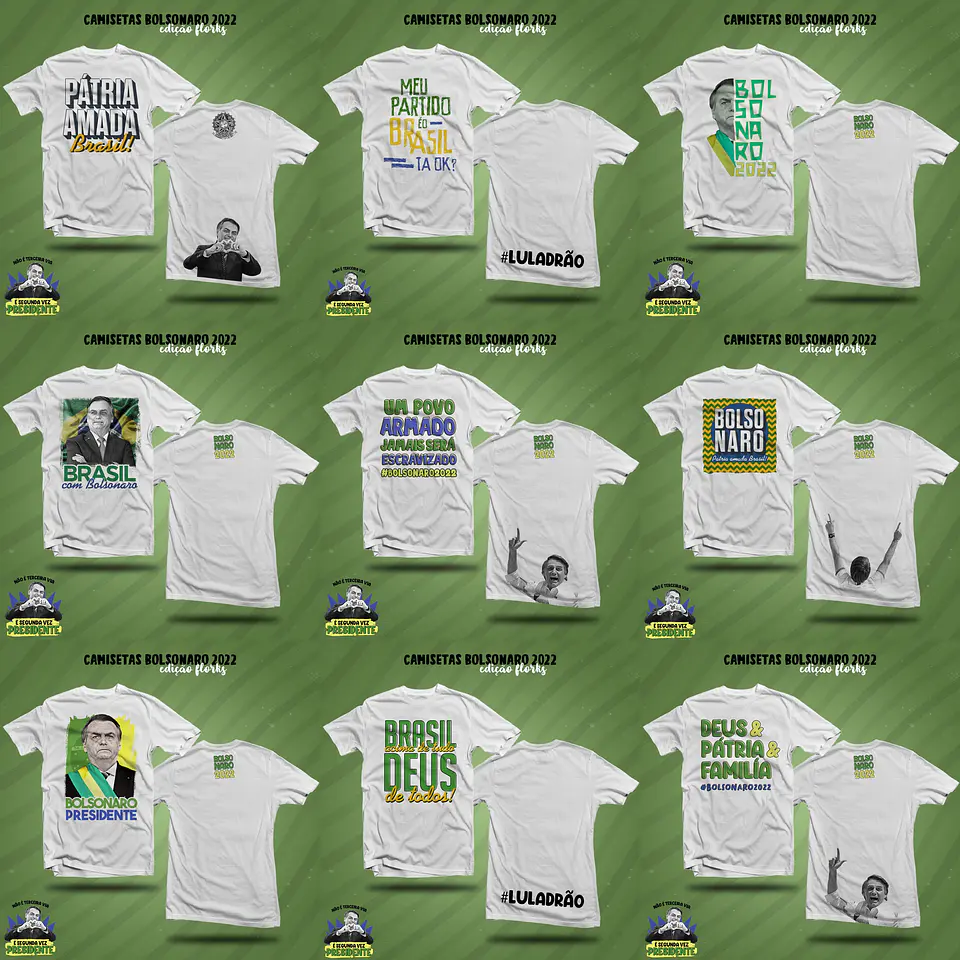 61 Artes Flork Caneca e Camisa para Sublimação Lula e Bolsonaro Arquivos em Png 5
