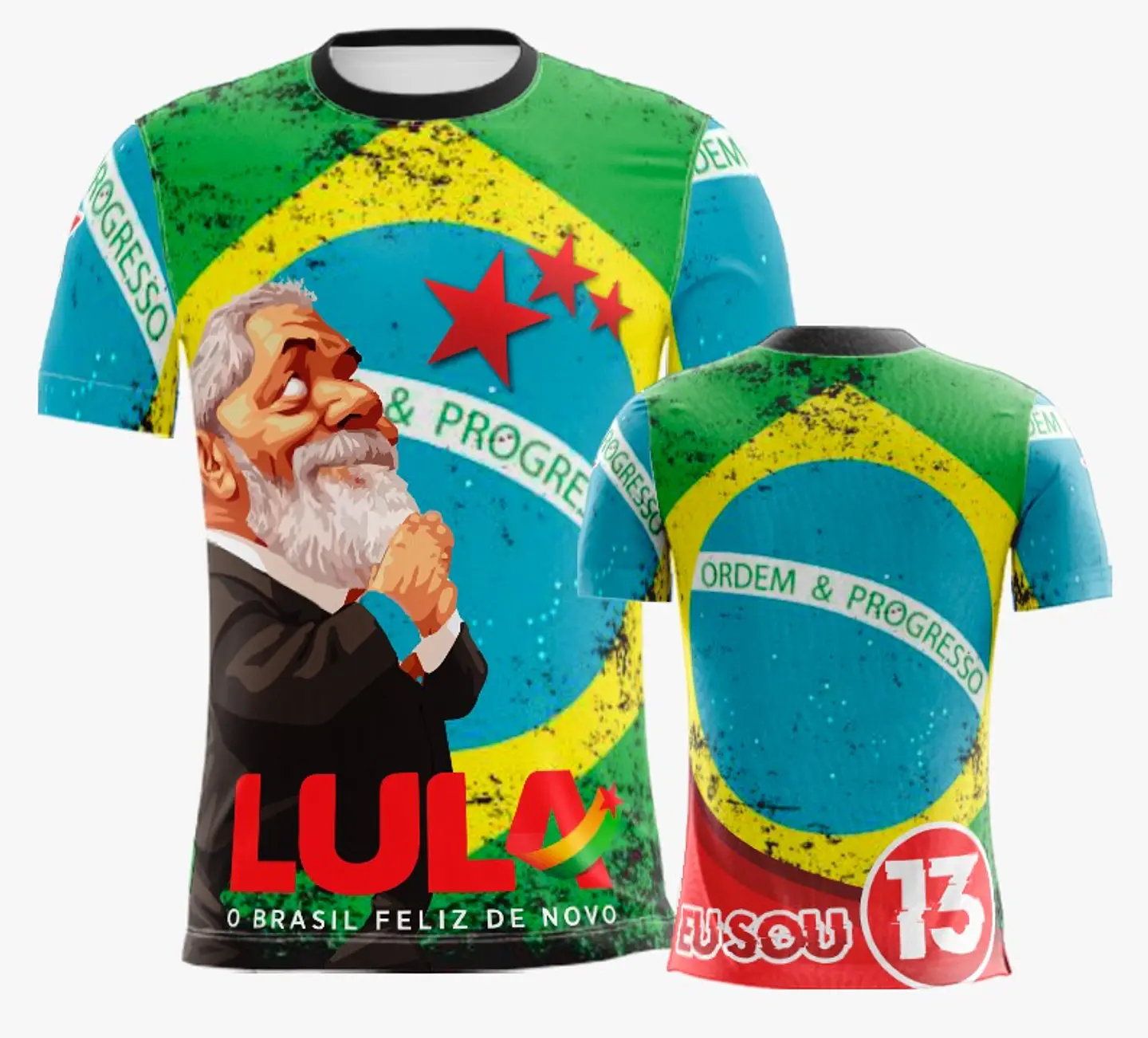 10 Artes Vetor Camisa Lula Eleições Política Sublimação Arquivos Corel Draw 3
