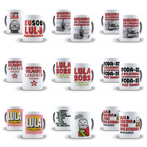 25 Artes Caneca Lula Eleições Política Sublimação Arquivos Jpg