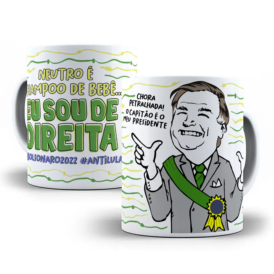 61 Artes Flork Caneca e Camisa para Sublimação Lula e Bolsonaro Arquivos em Png 6
