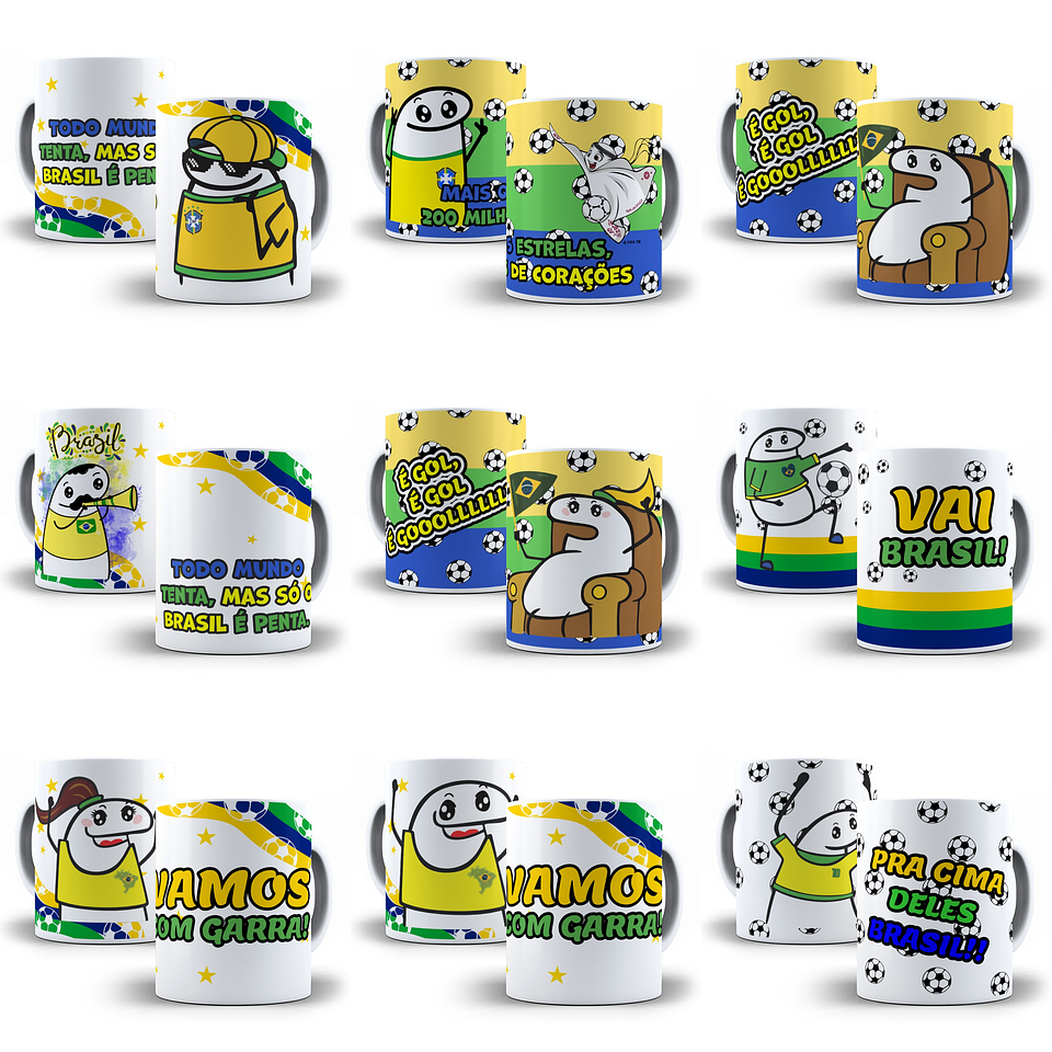 32 Artes Caneca Flork Brasil Copa 2022 Arquivos Jpg 2