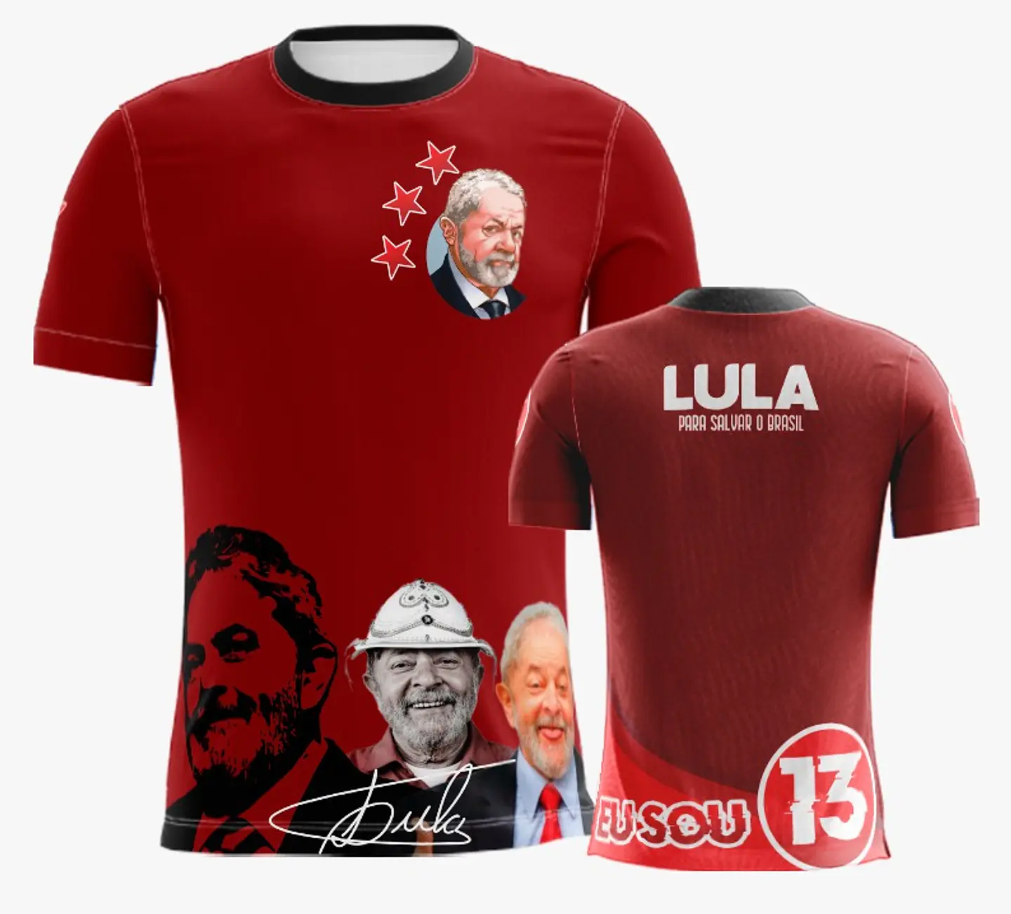 10 Artes Vetor Camisa Lula Eleições Política Sublimação Arquivos Corel Draw 7