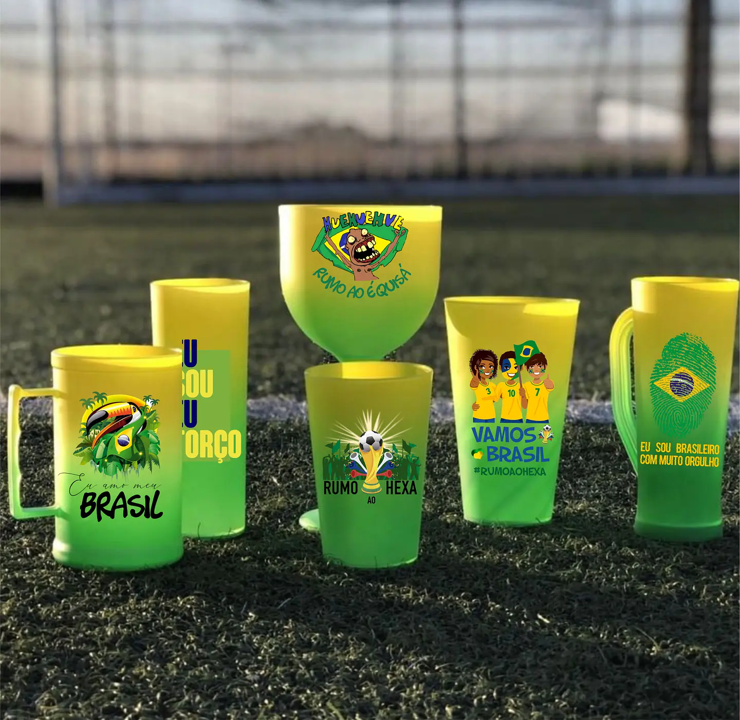 20 Artes Copos Brasil Copa do Mundo 2022 Arquivos Editáveis + Png 2