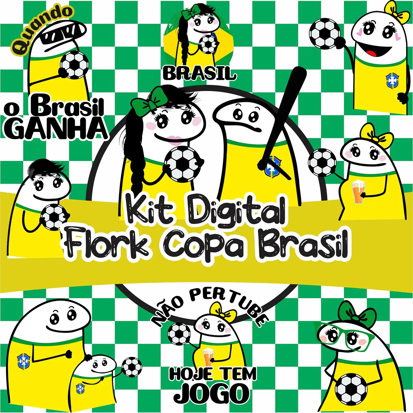 Kit Digital Flork Torcedor Copa Brasil  sem fundo Lt22 Arquivos Png  1