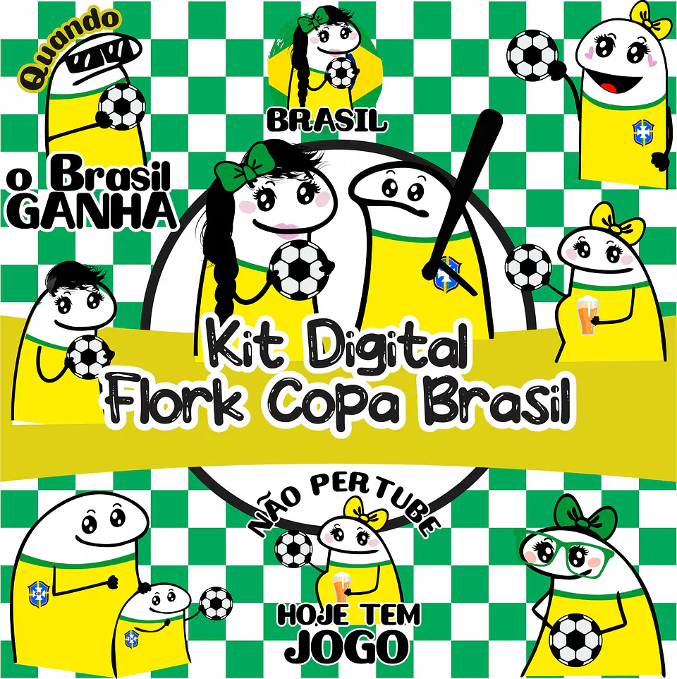 Kit Digital Flork Torcedor Copa Brasil  sem fundo Lt22 Arquivos Png  1